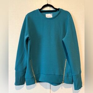 Addison Bay Active Rib Zip Everyday Crewneck Sweatshirt